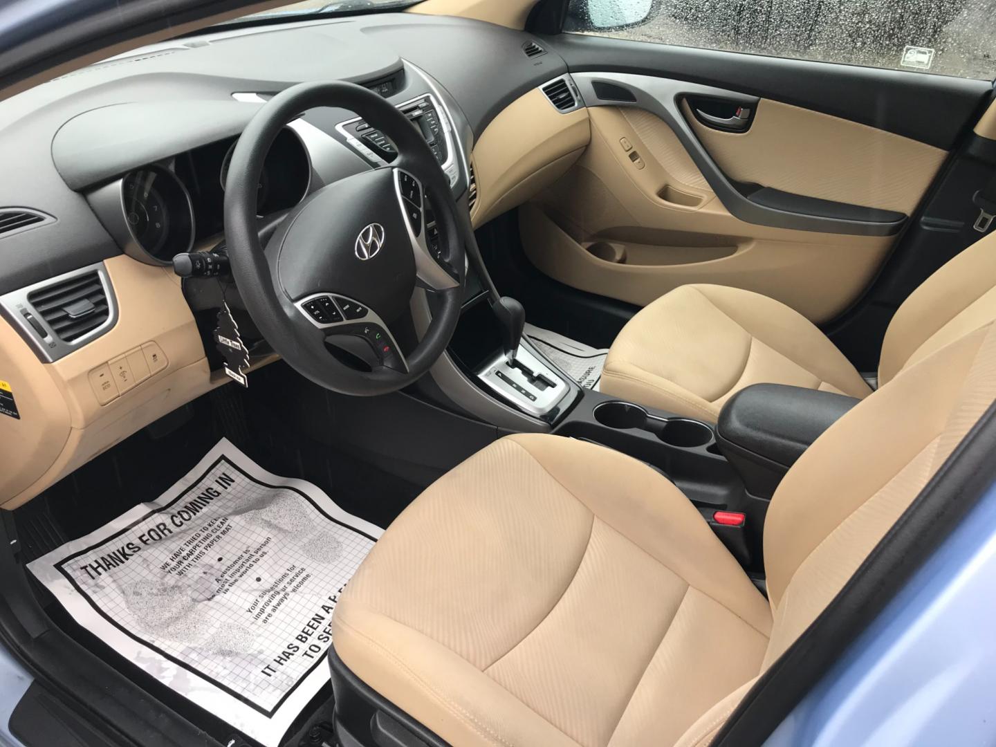 2012 Blue /Tan Hyundai Elantra GLS (KMHDH4AE0CU) with an 1.8 V4 engine, Automatic transmission, located at 577 Chester Pike, Prospect Park, PA, 19076, (610) 237-1015, 39.886154, -75.302338 - Photo#7